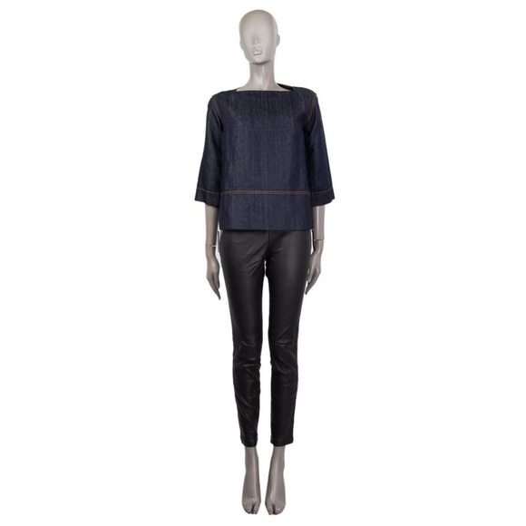 Marni 3/4-sleeve denim blouse - Picture 2 of 9